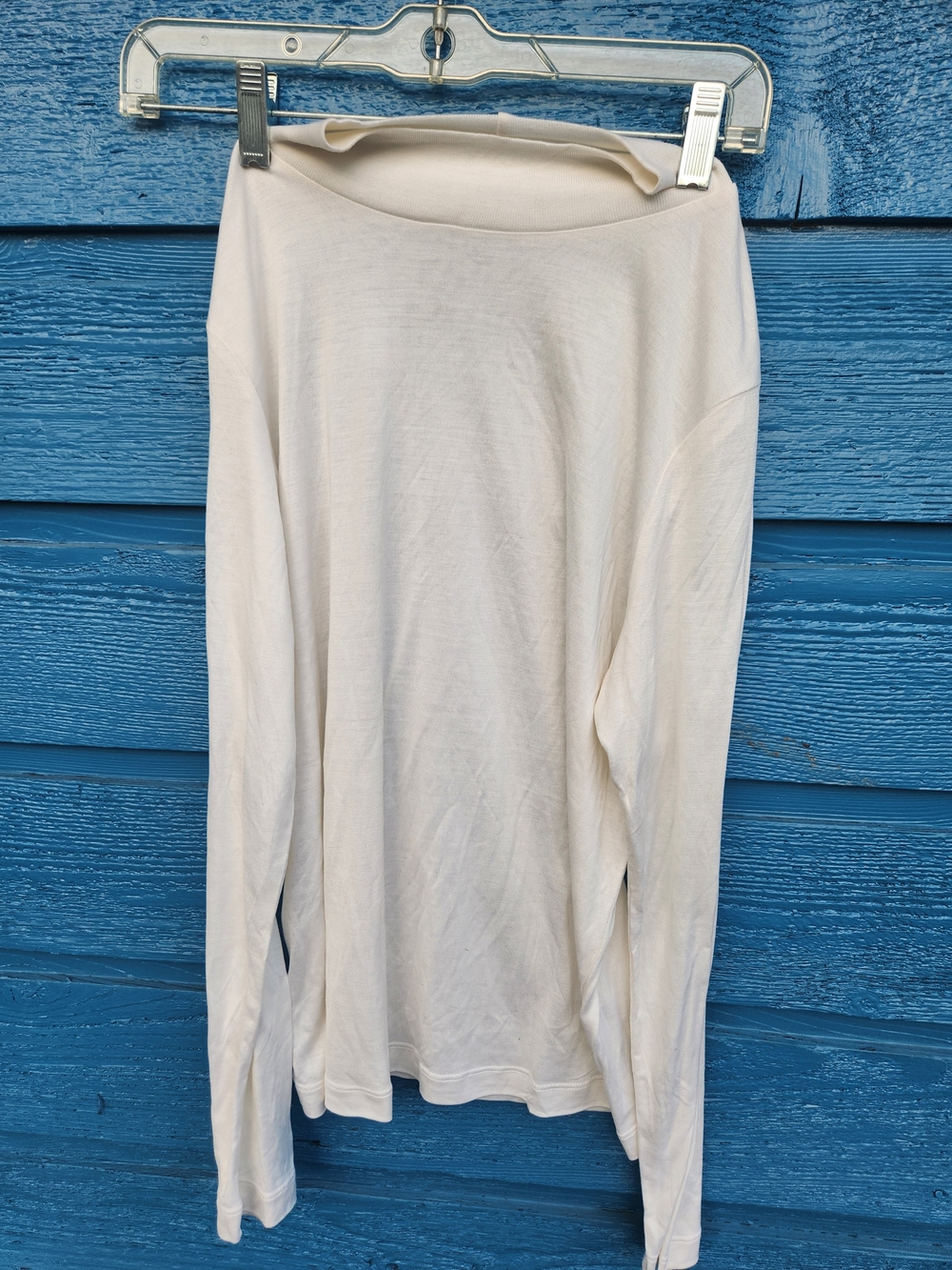 Winter Silk's Women's Long Sleeve Crewneck Top - Cream